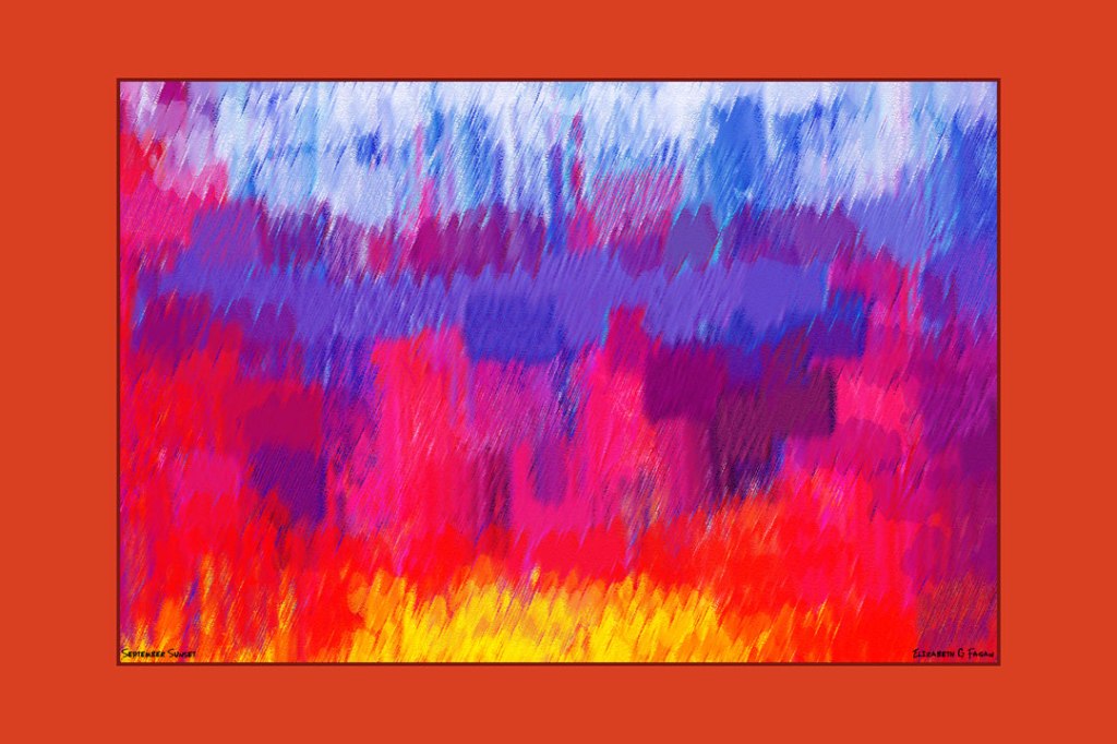 Warm September Sunset © Elizabeth G Fagan, lakemichigansleftcoast.com, Lake Michigans Left Coast