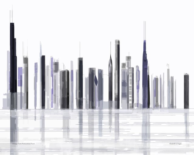 Chicago Skyline © 2025 Elizabeth G Fagan